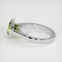 1.66 Ct. Green Tourmaline Ring, 10K White Gold 4