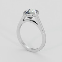2.55 Ct. Rainbow Moonstone Ring, 10K White Gold 2