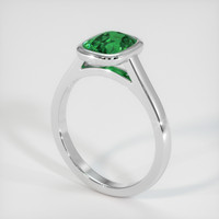 1.53 Ct. Tsavorite Garnet Ring, 10K White Gold 2