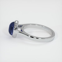 2.91 Ct. Blue Sapphire Ring, 14K White Gold 4