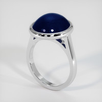 11.64 Ct. Blue Sapphire Ring, 14K White Gold 2