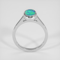 1.45 Ct. Multi Color Opal Ring, 14K White Gold 3