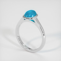 1.14 Ct. Gemstone Ring, 14K White Gold 2