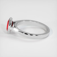 1.02 Ct. Ruby Ring, 14K White Gold 4