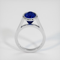 5.61 Ct. Blue Sapphire Ring, 14K White Gold 3