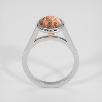 4.16 Ct. Padparadscha Sapphire Ring, 14K White Gold 3