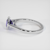 1.59 Ct. Bluish Purple Sapphire Ring, 14K White Gold 4