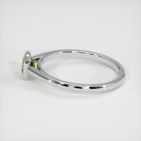 0.86 Ct. Green Sapphire Ring, 14K White Gold 4