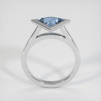 1.79 Ct. Greyish Blue Sapphire Ring, 14K White Gold 3