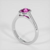 1.58 Ct. Purplish Pink Sapphire Ring, 14K White Gold 2