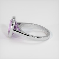 5.09 Ct. Purplish Pink Sapphire Ring, 14K White Gold 4