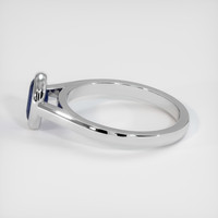 0.89 Ct. Sapphire Ring, 18K White Gold 4