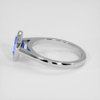 1.72 Ct. Blue Sapphire Ring, 18K White Gold 4