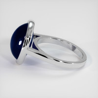 11.64 Ct. Blue Sapphire Ring, 18K White Gold 4