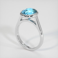 2.39 Ct. Gemstone Ring, 18K White Gold 2