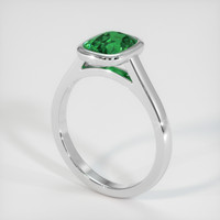 1.53 Ct. Gemstone Ring, 18K White Gold 2