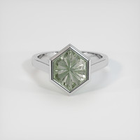 3.56 Ct. Sapphire Ring, 18K White Gold 1