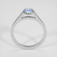 0.57 Ct. Blue Sapphire Ring, 18K White Gold 3