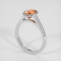 1.42 Ct. Bi Color Sapphire Ring, 18K White Gold 2