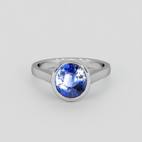 2.50 Ct. Bi Color / Parti Sapphire Ring, 18K White Gold 1