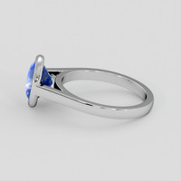 2.50 Ct. Bi Color / Parti Sapphire Ring, 18K White Gold 4