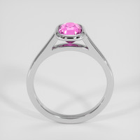 1.58 Ct. Purplish Pink Sapphire Ring, 18K White Gold 3