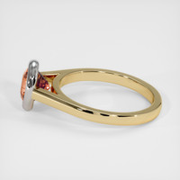 1.85 Ct. Padparadscha Sapphire Ring, 14K White & Yellow 4