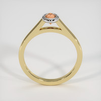 0.37 Ct. Padparadscha Sapphire Ring, 14K White & Yellow 3