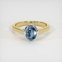 1.20 Ct. Gemstone Ring, 18K White & Yellow 1