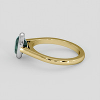 1.88 Ct. Bluish Green Sapphire Ring, 18K White & Yellow 4