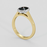 1.74 Ct. Multi Color Sapphire Ring, 18K White & Yellow 2