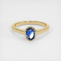 0.96 Ct. Bi Color Sapphire Ring, 10K Yellow Gold 1