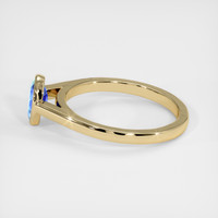 0.96 Ct. Bi Color Sapphire Ring, 10K Yellow Gold 4
