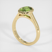 1.66 Ct. Green Tourmaline Ring, 10K Yellow Gold 2