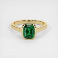 1.53 Ct. Tsavorite Garnet Ring, 10K Yellow Gold 1