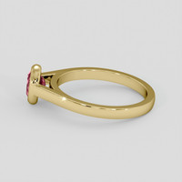 0.75 Ct. Reddish Pink Spinel Ring, 10K Yellow Gold 4