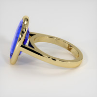 5.41 Ct. Blue Sapphire Ring, 10K Yellow Gold 4