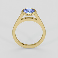 2.05 Ct. Blue Sapphire Ring, 10K Yellow Gold 3