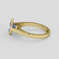 2.05 Ct. Blue Sapphire Ring, 10K Yellow Gold 4