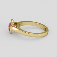 2.02 Ct. Padparadscha Sapphire Ring, 10K Yellow Gold 4
