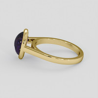 3.35 Ct. Purple Sapphire Ring, 10K Yellow Gold 4