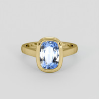 1.80 Ct. Blue Sapphire Ring, 10K Yellow Gold 1
