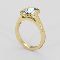 1.80 Ct. Blue Sapphire Ring, 10K Yellow Gold 2