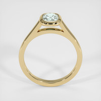0.94 Ct. Greyish Blue Sapphire Ring, 10K Yellow Gold 3