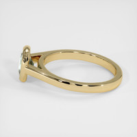 0.94 Ct. Greyish Blue Sapphire Ring, 10K Yellow Gold 4