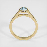 0.82 Ct. Greyish Blue Sapphire Ring, 10K Yellow Gold 3