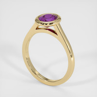1.32 Ct. Purple Sapphire Ring, 10K Yellow Gold 2