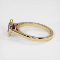 1.32 Ct. Purple Sapphire Ring, 10K Yellow Gold 4