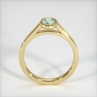 0.66 Ct. Green Sapphire Ring, 10K Yellow Gold 3