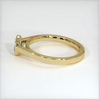 0.66 Ct. Green Sapphire Ring, 10K Yellow Gold 4